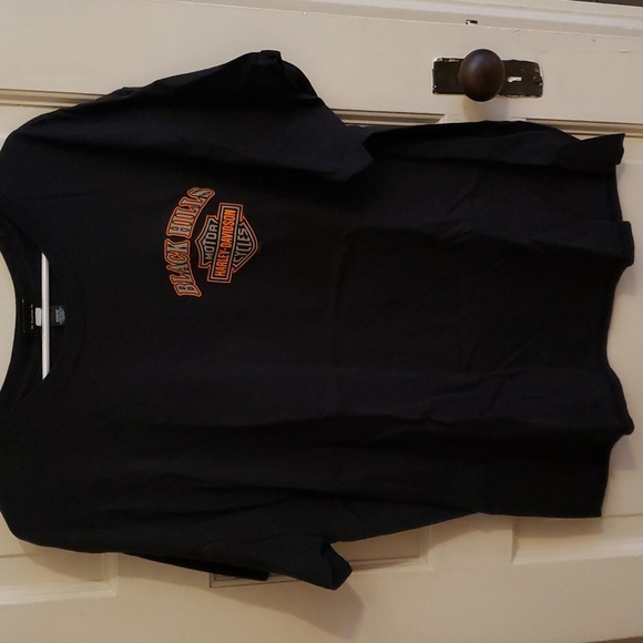 Mens black Harley Davidson t shirt - Picture 1 of 4